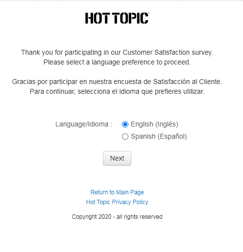 www.hottopic.com/survey