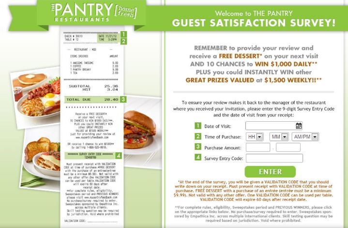 PANTRY Guest Satisfaction Survey2