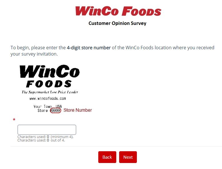 WinCo Foods Survey